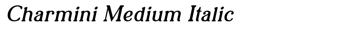 Charmini Medium Italic